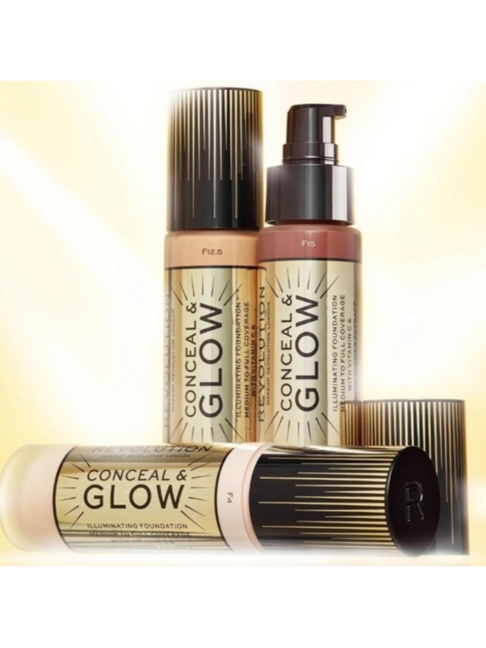 Illuminating Foundation — Warm Beige/Tan Shade F 4